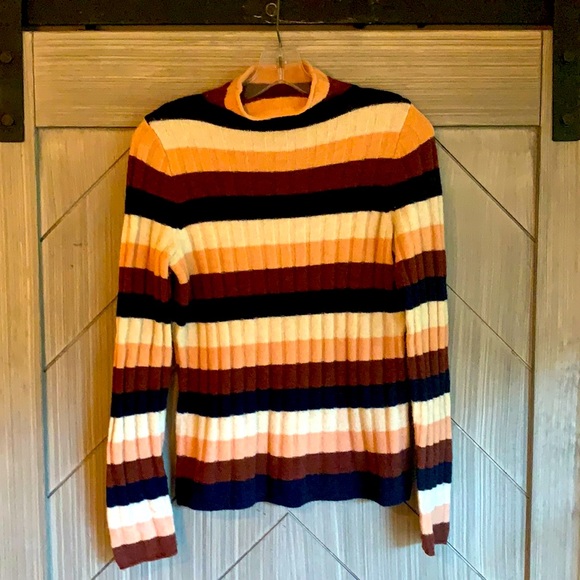 Madewell Sweaters - Very soft Madewell stripes mock sweater